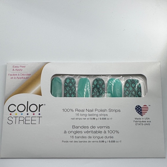 Color Street | Makeup | 535 Color Street Snake My Day Green And Black ...